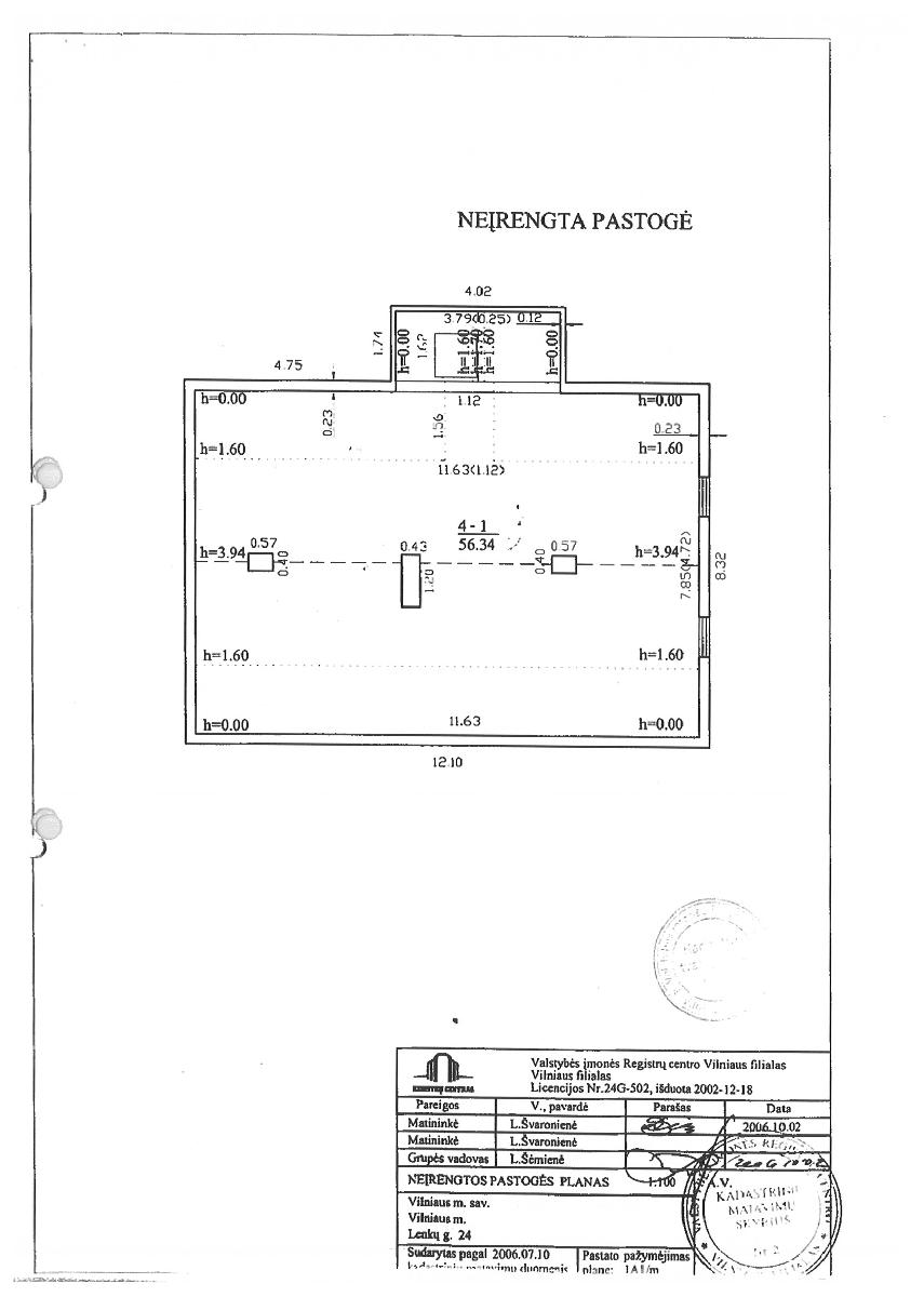 Neįrengta pastogė — Vilniaus m. sav.