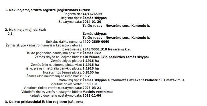 Žemės sklypas — Telšių r. sav.
