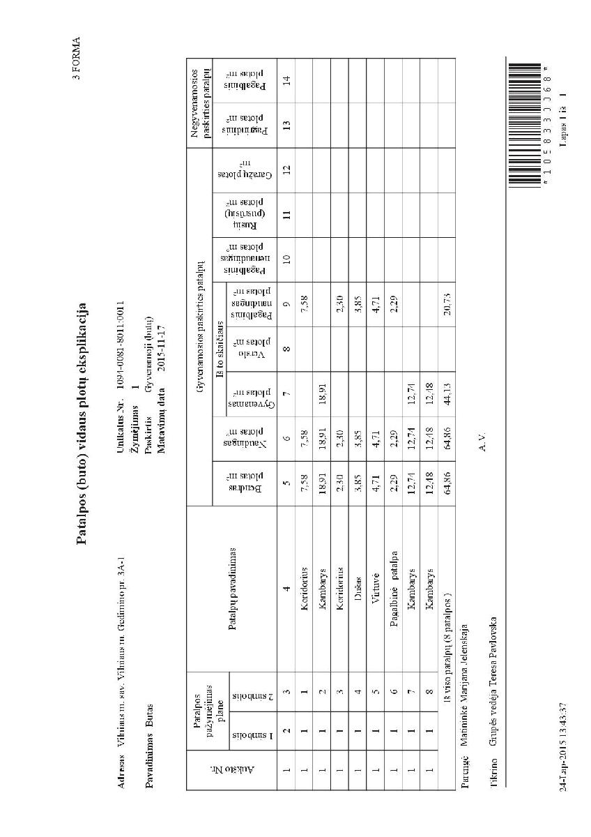 Butas — Vilniaus m. sav.