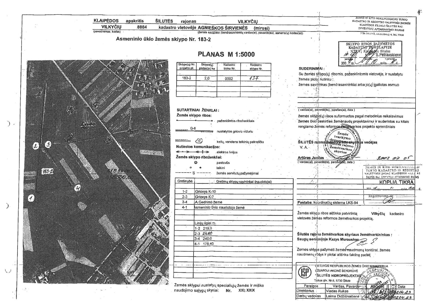 Žemės sklypas — Šilutės r. sav.