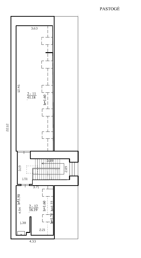 Nuomojamas turtas: Administracinis pastatas — Vilniaus m. sav.