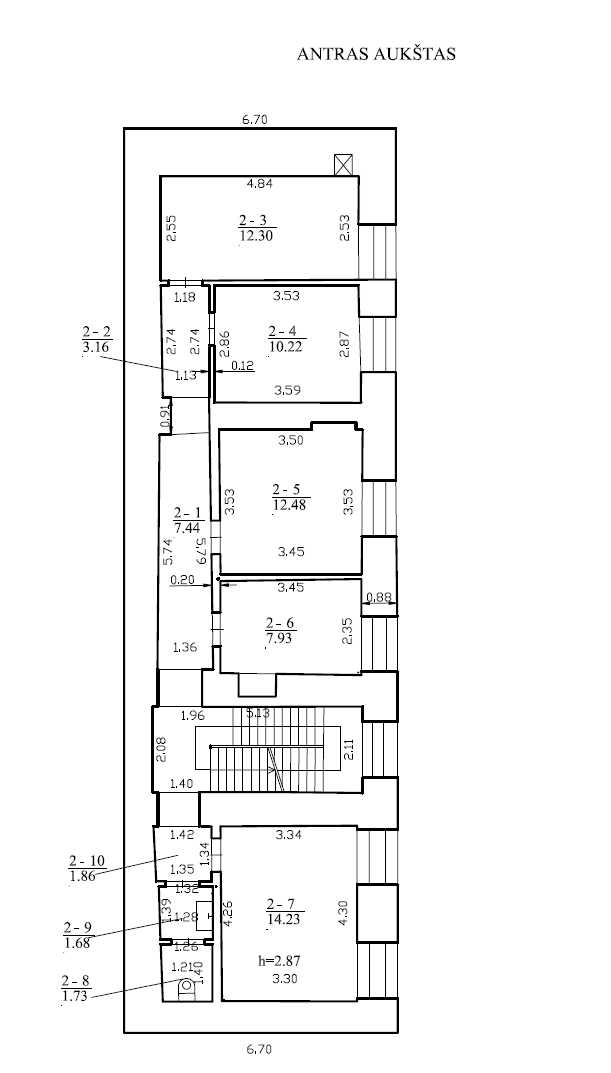 Nuomojamas turtas: Administracinis pastatas — Vilniaus m. sav.