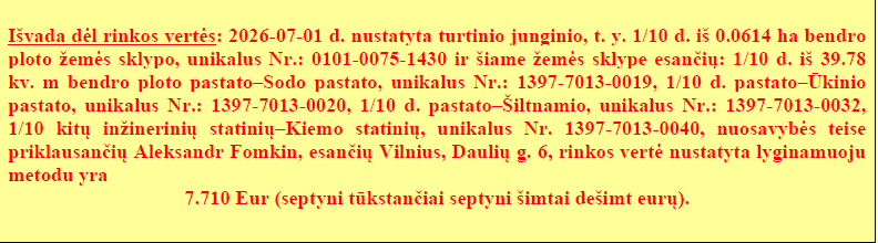 Žemės sklypas — Vilniaus m. sav.