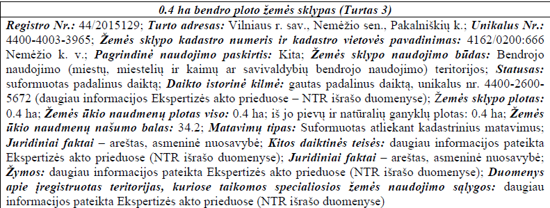Žemės sklypas — Vilniaus r. sav.