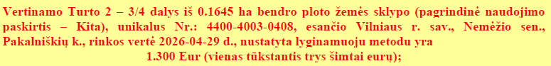 Žemės sklypas — Vilniaus r. sav.