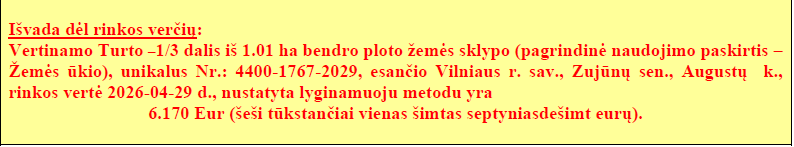Žemės sklypas — Vilniaus r. sav.
