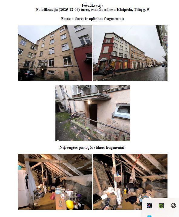 Neįrengta pastogė — Klaipėdos m. sav.